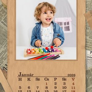 Times 3 Vintage Falinaptár (A3)