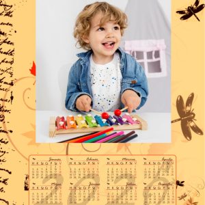 Westy egylapos Falinaptár (A3)